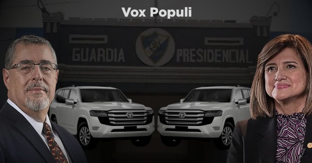 Bernardo Arévalo y Karin Herrera estrenarán camionetas blindadas valoradas en Q1.3 millones cada una