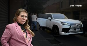 Diputada Carolina Orellana de Cabal usa Lexus de contratista que recibió Q129 millones
